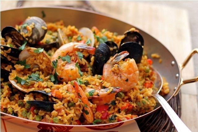 47. Paella med fisk og skaldyr, Spanien